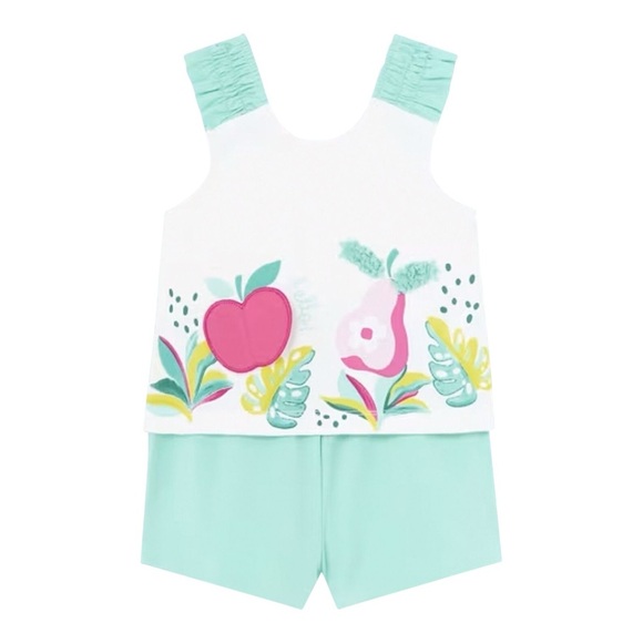 Mayoral Apple and Bear Top and Shorts Set - Picture 2 of 8